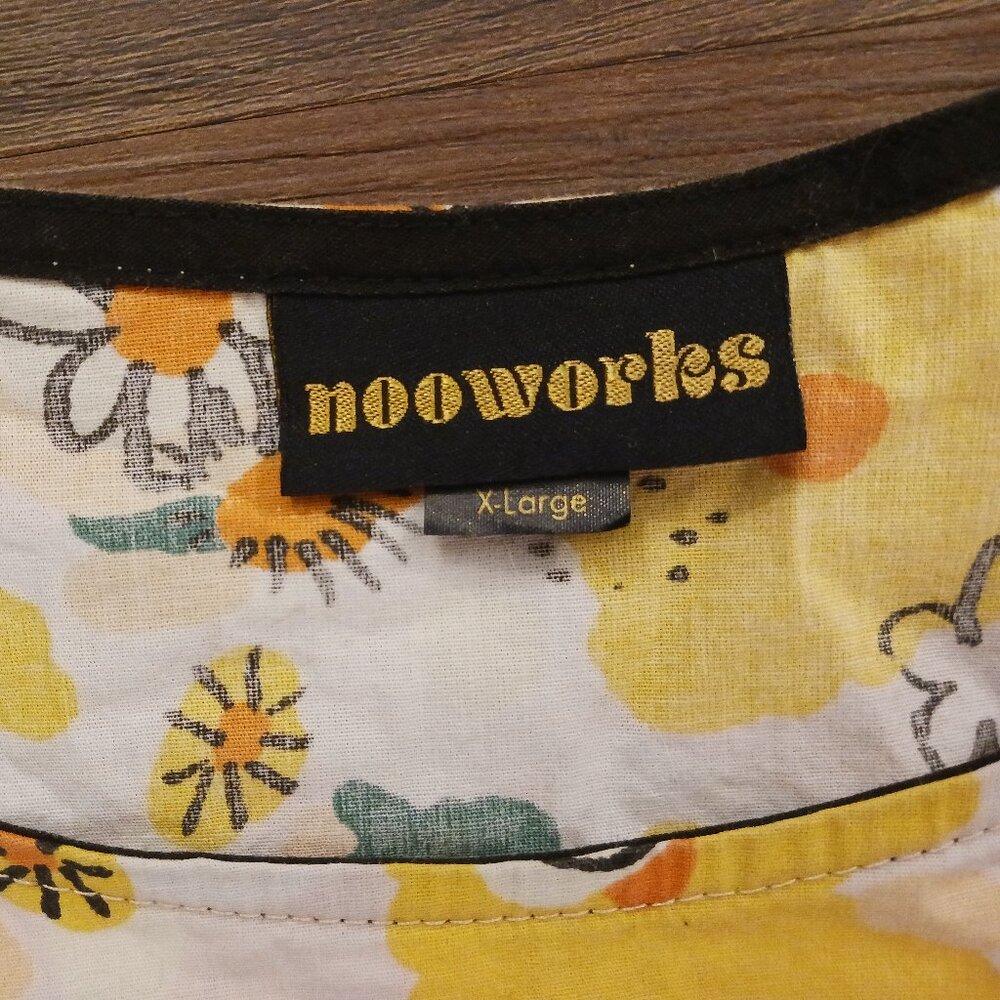 RARE NOOWORKS VITTORIA DAISY PRINT BIG POCKET DRESS GUC XL - Picture 5 of 6